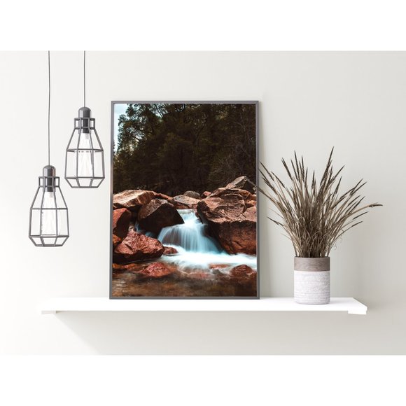 Merced River in Yosemite National Park, USA Waterfall Wall Art Design - Picture 2 of 9